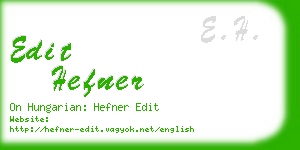 edit hefner business card